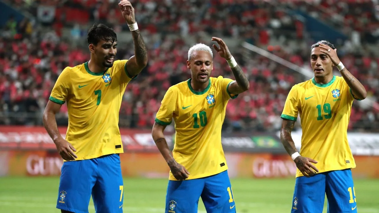 Brazil crush South Korea 4-1 to reach quarter-finals