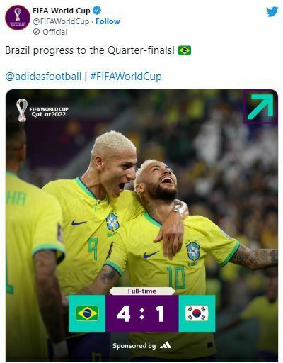 Brazil Progress to Quarter-finals!